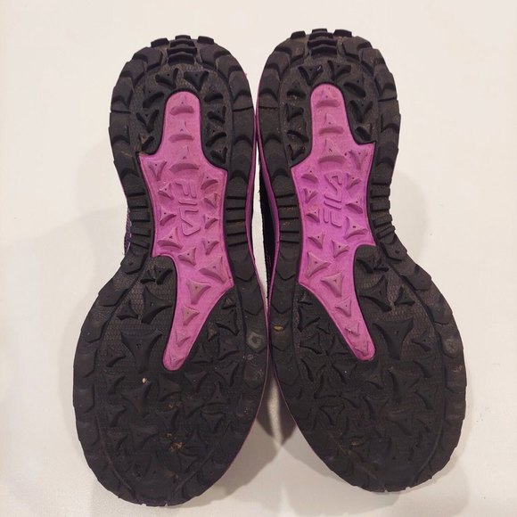 Fila Womens Statique 5SH40095-058 Black Pink Blue Running Shoes Sneakers Size 10 - Picture 5 of 11